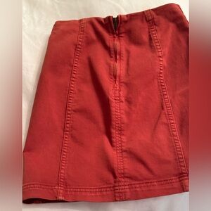 Free People Orange Skirt